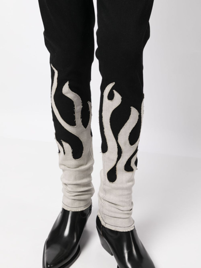 Shop Haculla Up In Flames Skinny Jeans In Black