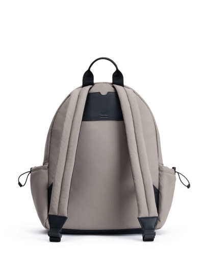 Shop Ami Alexandre Mattiussi Logo-plaque Zipped Backpack In Grey