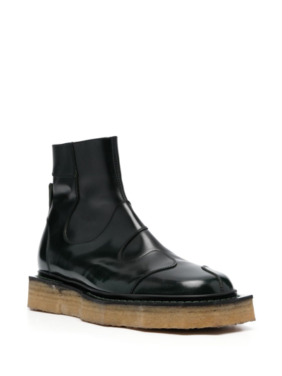 Henrik Vibskov Enzo Driver Ankle Boots In Green
