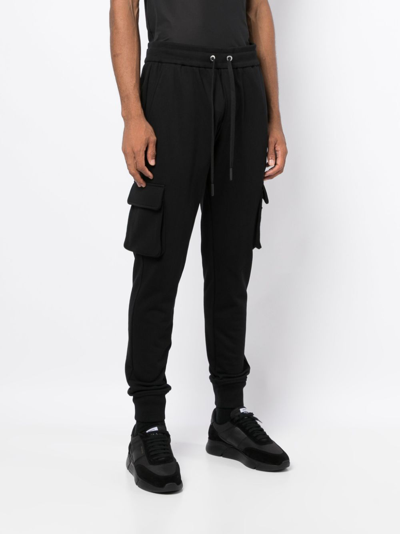 Shop Moose Knuckles Cargo-pockets Cotton Track Pants In Black