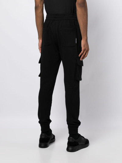 Shop Moose Knuckles Cargo-pockets Cotton Track Pants In Black