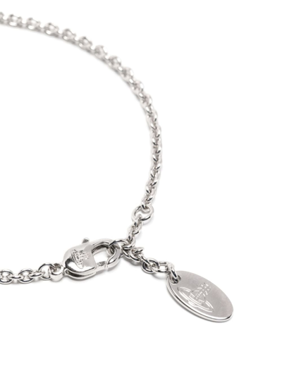 Vivienne Westwood Orb-charm Chain Bracelet In Silver