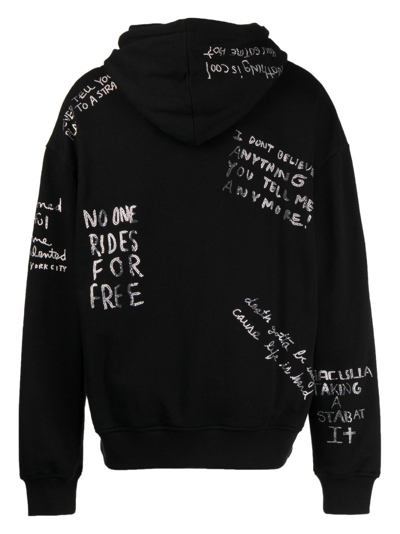 Haculla Stud-embellished Cotton Hoodie In Black
