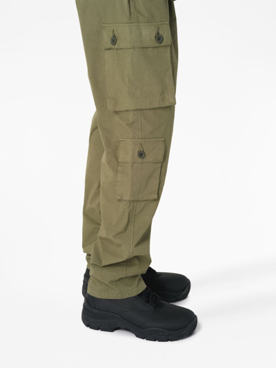 John Elliott Straight-leg Cotton Cargo Pants In Green