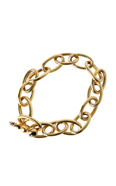 Shop Paola Sighinolfi Agios 18k Gold-plated Necklace