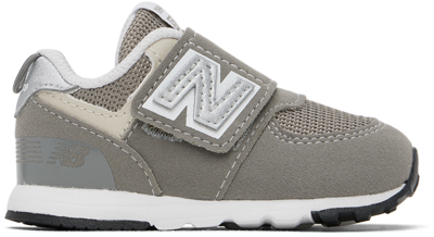 Shop New Balance Baby Gray 574 New-b Sneakers In Rain Cloud/silver