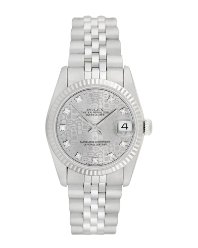 Shop Rolex Women's Datejust Diamond Watch (authentic )