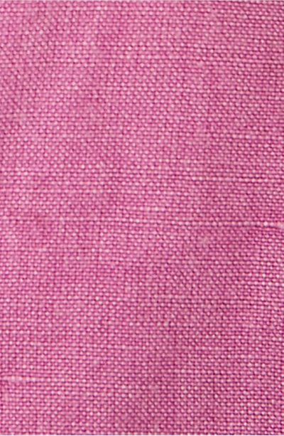 Shop Free People Mirella Linen & Cotton Drawstring Shorts In Pink Plum