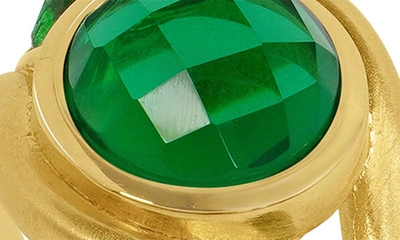 Shop Dean Davidson Eterna Ring In Verdant Green/gold