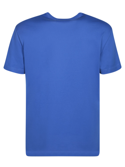 Shop Dolce & Gabbana Embossed-logo T-shirt In Blue