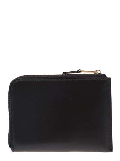 Shop Palm Angels Zip Portacarte Logo In Black