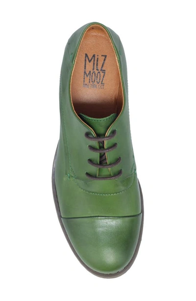 Shop Miz Mooz Letty Oxford Flat In Kiwi