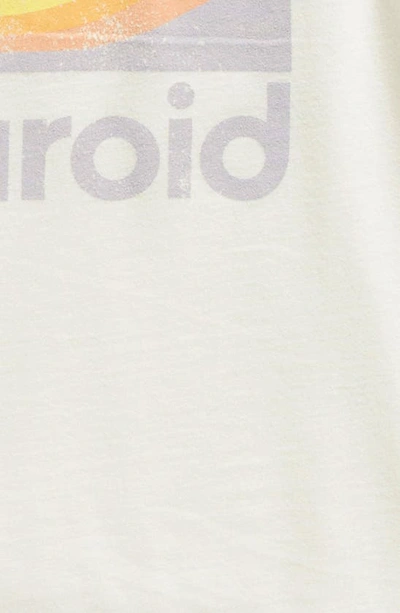 Shop Treasure & Bond Kids' Cotton Crop Graphic T-shirt In Ivory Cloud Polaroid