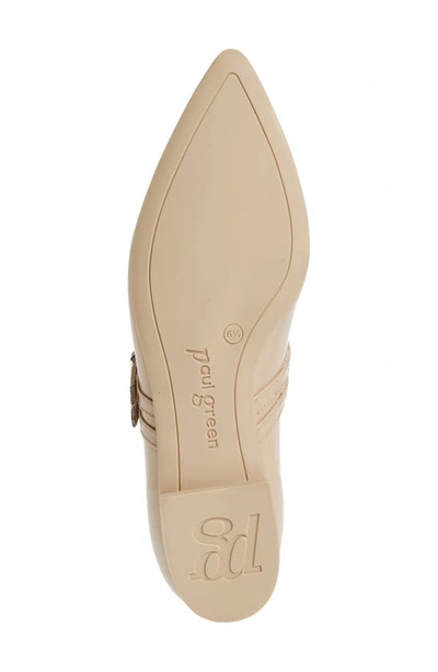 Paul Green Stella Pointed Toe Flat In Sahara Patent
