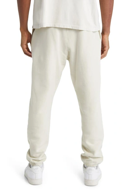 Shop Elwood Core Organic Cotton Brushed Terry Sweatpants In Vintage Chalk
