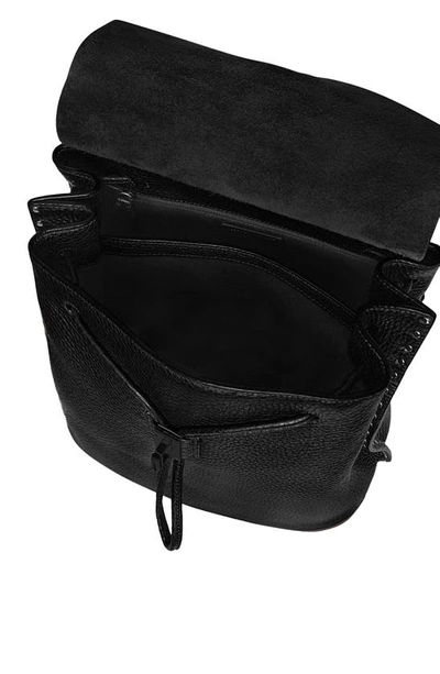Shop Rebecca Minkoff Darren Signature Leather Backpack In Black