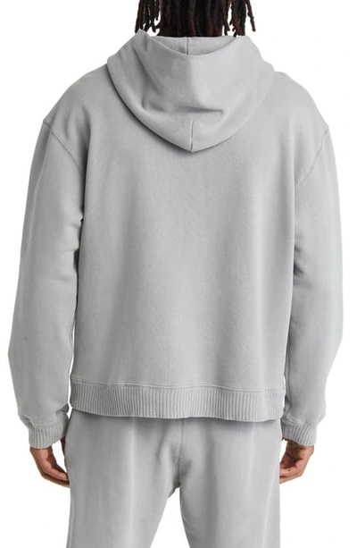 Shop Elwood Core Oversize French Terry Hoodie In Vintage Steel