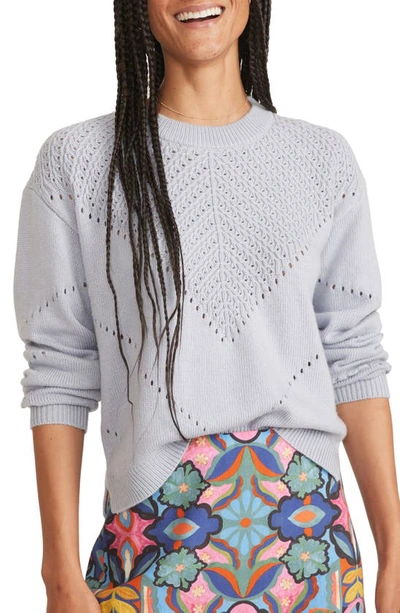 Shop Marine Layer Olivia Crewneck Sweater In Slate