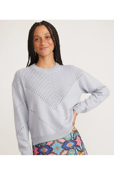 Shop Marine Layer Olivia Crewneck Sweater In Slate