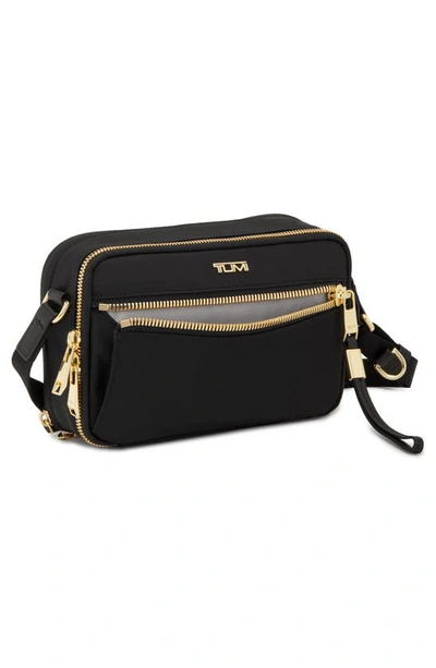 Shop Tumi Langley Crossbody Bag In Black/ Gold