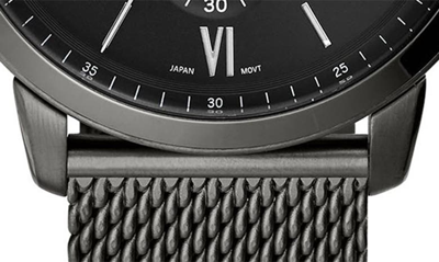 Fossil Neutra Mesh Strap Chronograph Watch, 44mm In Smoke