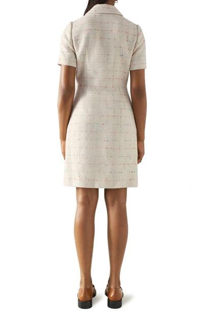 Shop Lk Bennett Bellmer Tweed Dress In Cream Multi