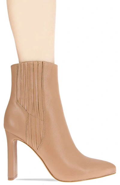 Shop Bcbgeneration Kalia Pointed Toe Bootie In Tan