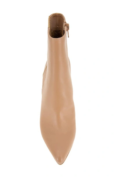 Shop Bcbgeneration Kalia Pointed Toe Bootie In Tan