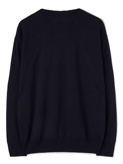 Shop Jil Sander Crew-neck Wool Jumper In Black