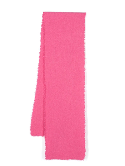 Shop Faliero Sarti Assia Frayed Scarf In Pink