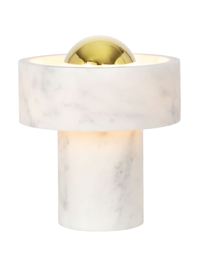 Shop Tom Dixon Stone Portable Led Un Light In Neutrals