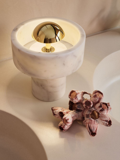 Tom Dixon Stone Portable Led Table Lamp In Neutrals