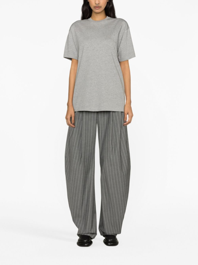 Totême Straight Cotton T-shirt In Green