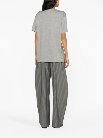 Totême Straight Cotton T-shirt In Green