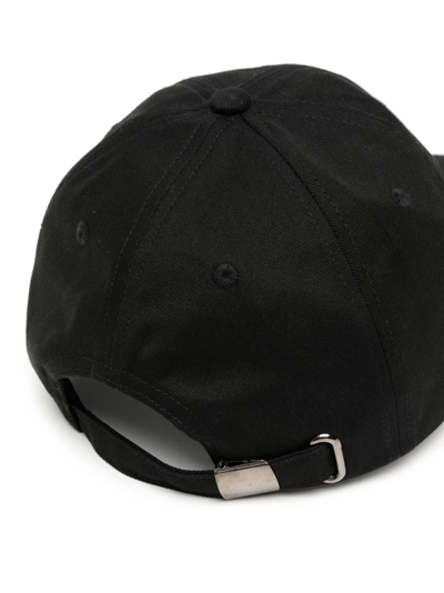 Shop Haculla Rhinestone-embellished Cotton Baseball Cap In Black