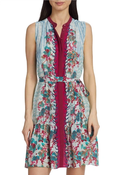 Shop Saloni Tilly Dress In Mulberry Grapes In Multi