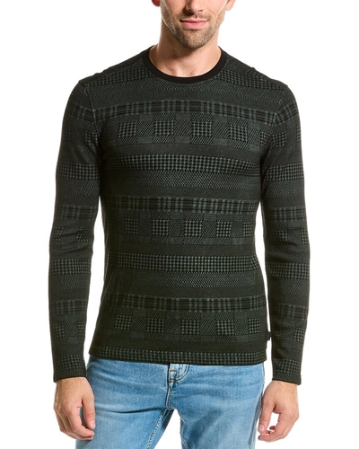 Shop John Varvatos Reade Crewneck Sweater In Green