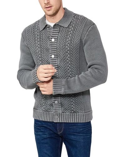 Shop Paige Jarran Sweater Knit Cashmere-blend Jacket In Multi