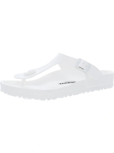 Shop Birkenstock Gizeh Eva Womens Slip On Water Friendly Thong Sandals In White