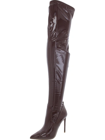 Shop Steve Madden Vava Womens Padded Insole Tall Thigh-high Boots In Multi