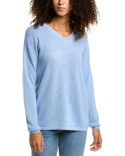Shop J.mclaughlin J. Mclaughlin Arya Cashmere Sweater In Blue