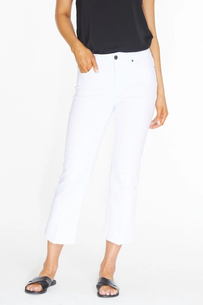 Shop Slimsation By Multiples Released Hem Crop Jean In White