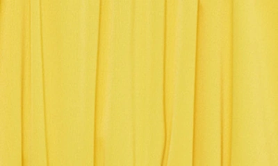 Shop Habitual Kids' Puff Sleeve Crushed Satin Dress In Yellow