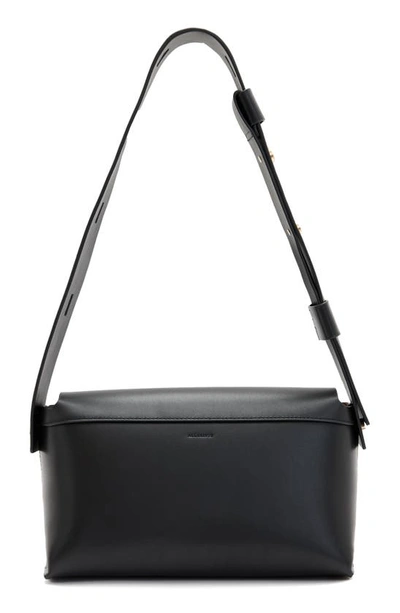 Shop Allsaints Celeste Leather Crossbody Bag In Black