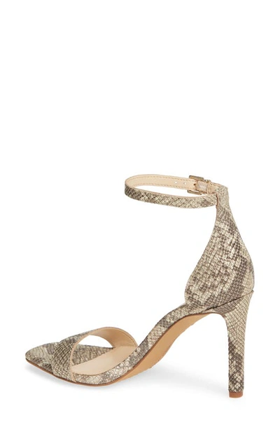 Shop Vince Camuto Lauralie Ankle Strap Sandal In Gilded Leather