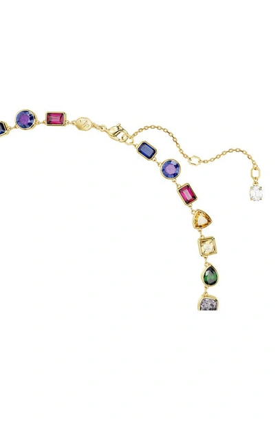 Swarovski Stilla Mixed Crystal Necklace In Multicolored