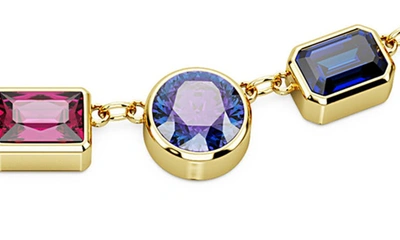 Swarovski Stilla Mixed Crystal Necklace In Multicolored