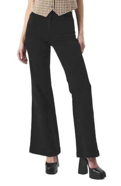 Shop Rolla's Eastcoast Flare Jeans In Jet Black