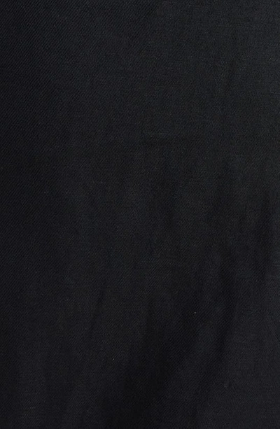 Shop Dries Van Noten Sinam Metallic Coated Draped Twill Skirt In Black 900