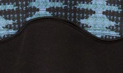 Shop Ahluwalia 2c Wave Print Detail Cotton Blend Hoodie In Black